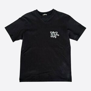 Dior Shawn Stussy Black & White Embroidered Logo T-Shirt